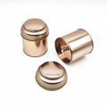 Fancy Luxury Rose Gold Food Grade Round Metal Cans 50g Small Tea Tin Box With Double Lids