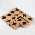 RTS Disposable Take Out Lemonade Plastic Drinks Cups Corrugated Holder Takeaway Coffee Kraft Paper Cups Holder With Paper Bags