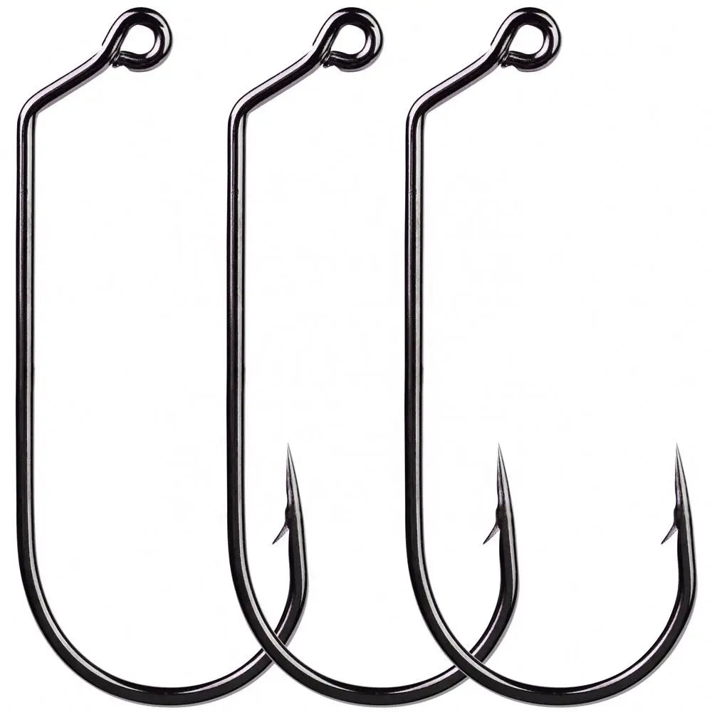 Jig Fishing Hook 32786 Round Bend Heavy Wire 60 Degree Jig Hook With Black Nickle 100Pcs/Bag
