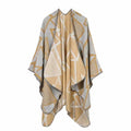Fast Dispatch New Design Ladies Acrylic Short Poncho Shawl Bows Pattern Breathable Ready Ship Traditional Scarves All Seasons