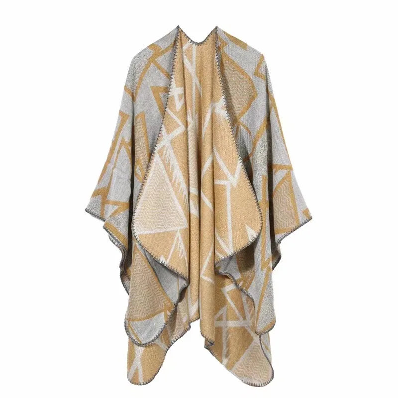 Fast Dispatch New Design Ladies Acrylic Short Poncho Shawl Bows Pattern Breathable Ready Ship Traditional Scarves All Seasons