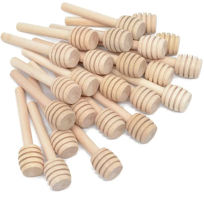 Wholesale Wooden Honey Dipper Stick Solid Wood Honey Stick Coffee Milk Tea Jam Mini Wood Honey Stirrer Stick