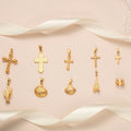 Factory Wholesale Fashion Custom Jewelry 18k Gold Plated Stainless Steel High Polishing New Arrival Cross Pendant for Men