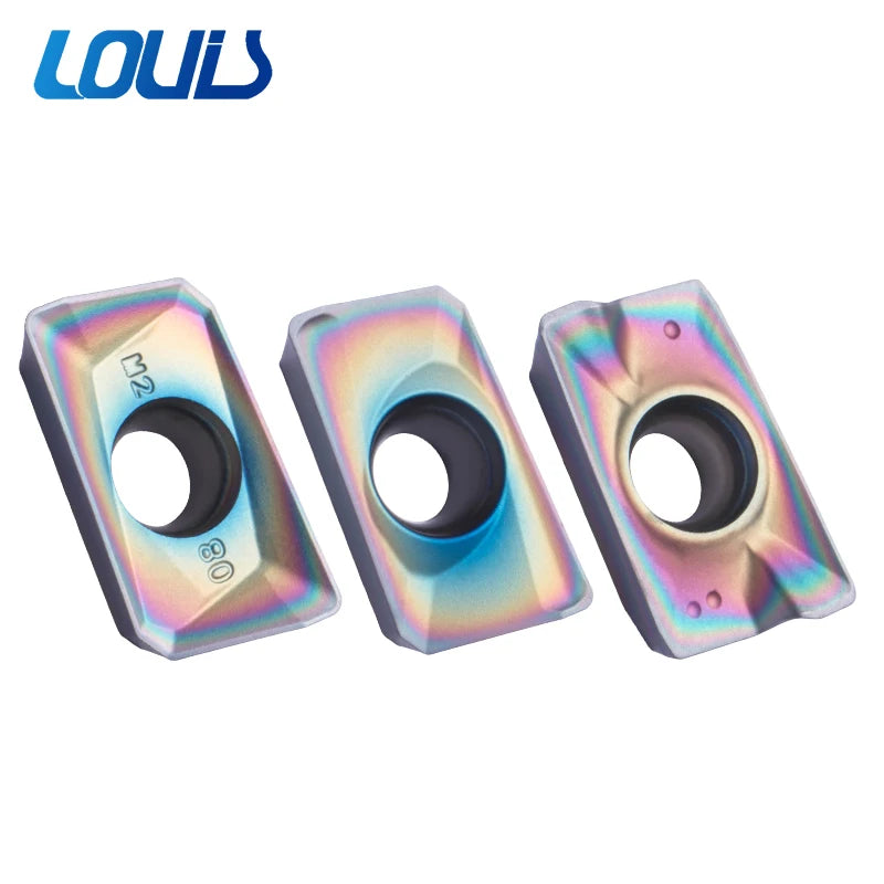 Louis Milling Cutter Inserts APMT1604PDER M2 H2 XM Colorful Titanium Alloy Stainless Steel Quenched PVD Coating OEM Customizable