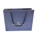 Manufacturer Low Cost Custom Printed Blue Texture Paper Bag for Clothing/Gift/Shoes Packaging Festive Christmas Design Your Own