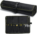 Canvas Storage Roll Tool Pouch Waxed  Rolling Tool Hanging Bag Multi-purpose Organizer
