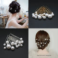 Fashion New Bridal Headwear Handmade Hairpin Hair Accessories Retro Makeup Plate Hair Pearl Hairpin