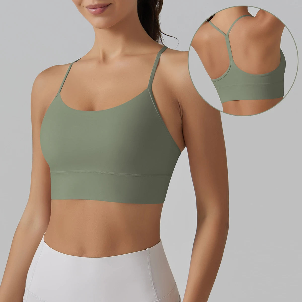 Custom Y Back Yoga Bra for Women Nylon Padded Moisture Wick Soft Sports Bra Gym Fitness Bra Top