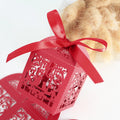 Wholesale Cheap Price Red Wedding Candy Boxes Gift Packaging Paper Boxes Flat Shipping Factory Price Fast Delivery