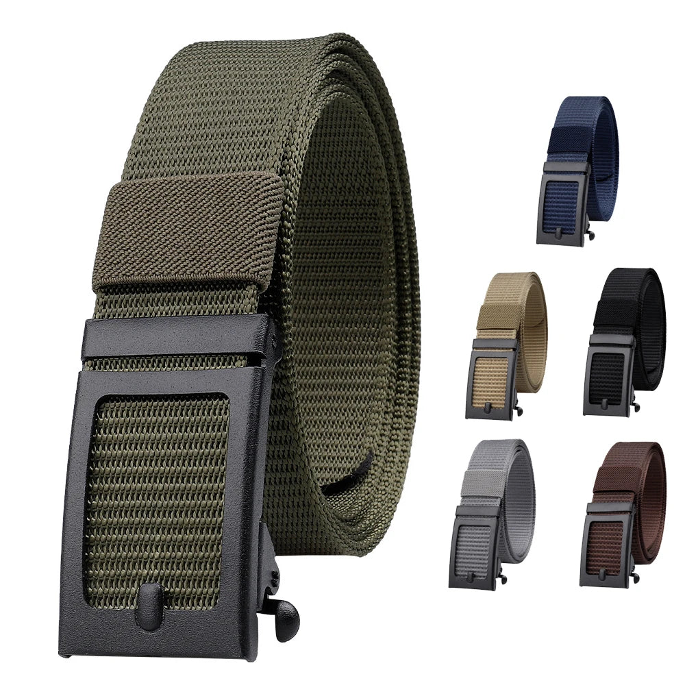 Men's Outdoor Tactical Nylon Weave Belt Casual Sports Accessory for Hunting