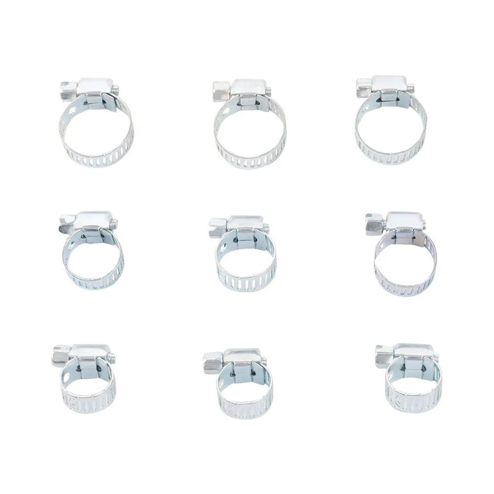 1/2" 5/8" 3/4" Iron Metal Pipe Hose Clamp Air Hose Water Pipe Fuel Tube Fastening Gear Clips MegaBDM