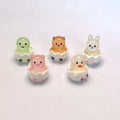 Bulk 100Pcs Assorted Mini Glow in Dark Animals Figurines Resin Rabbit Bear Duck Chicken Ornaments for Fairy Garden Decor