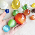 Wholesale Artificial Beautiful Chakra Rainbow Cat Eye Quartz Crystal Sphere Ball