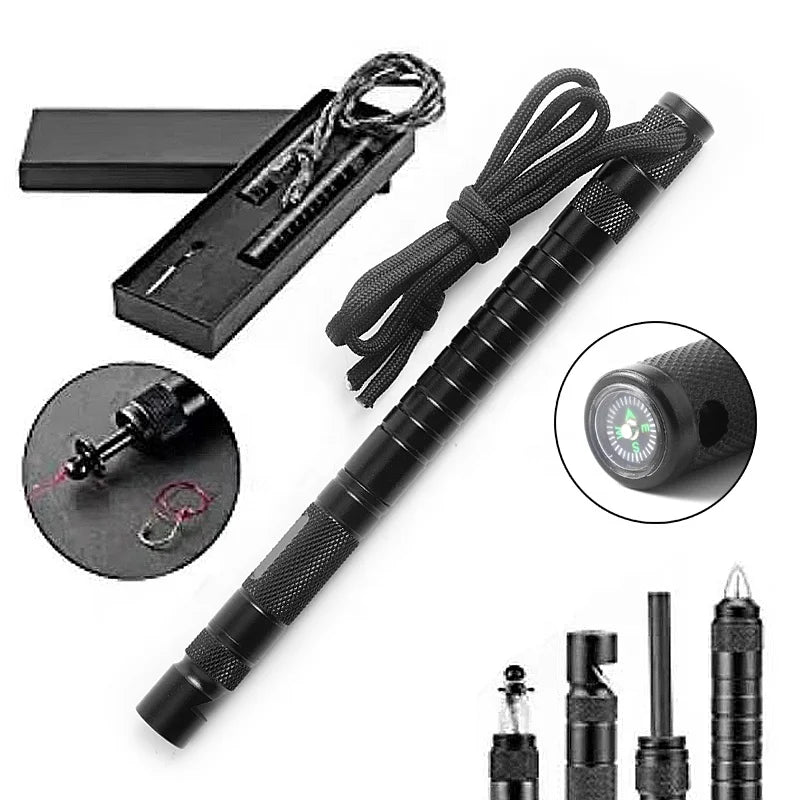 Multifunctional Security Protection Personal Defense Tool Non-slip Metal Tactical Ballpoint Pens