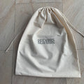 100% Natural Recyclable Anti-dust Silk Screen Printed Cotton Drawstring Package Bag Covers for Wedding Favors and Handbag