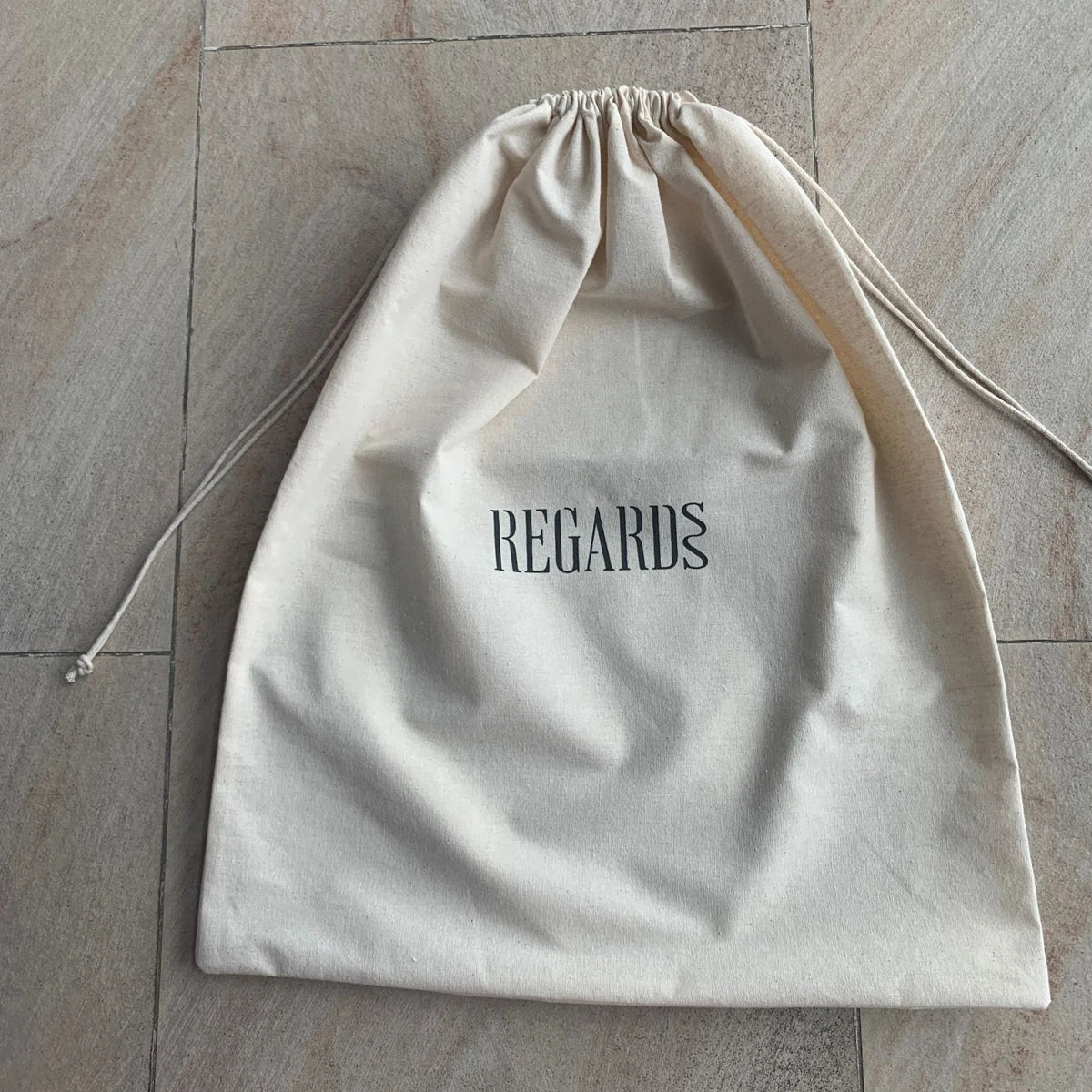 100% Natural Recyclable Anti-dust Silk Screen Printed Cotton Drawstring Package Bag Covers for Wedding Favors and Handbag