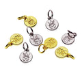 Zinc Alloy Bracelet Metal Snake Chain Metal Mini Charms Handmade Necklace Accessory Metal Engraved Logo Tags for Jewelry Making