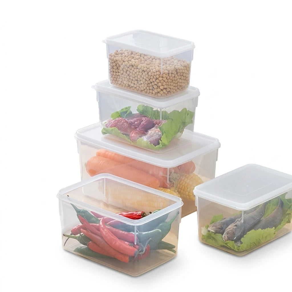 Wholesale Food Container Storage 3Pcs Plastic Refrigerator Organizer Set 650ml 22OZ Kitchen Accessories Wholesale
