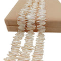 BIWA Freshwater Pearl  in Strand  Diameter Size 3-5 mm  Length 15-28mm Tooth Pick Baroque Shape