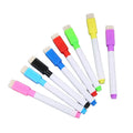 Cheap Price Custom logo Water Erasable Marker Pen Whiteboard Pen with Wool Brush MegaBDM