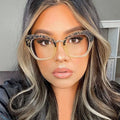 LBAshades 395 Cat Eye Plastic Frames Eyewear Vintage Luxury Custom Logo Fashion Oversized Eyeglasses Women