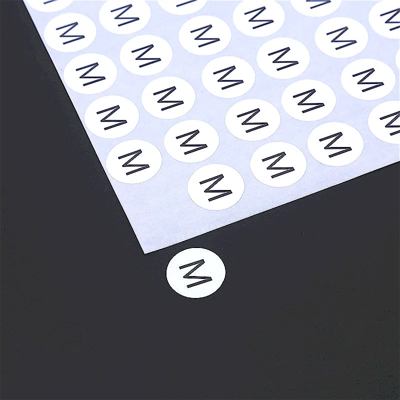 Ready to Ship Clothes Size Label Round 1.5 cm Paper Size  Sticker  XS S M L XL Sizes Stickers for Clothing