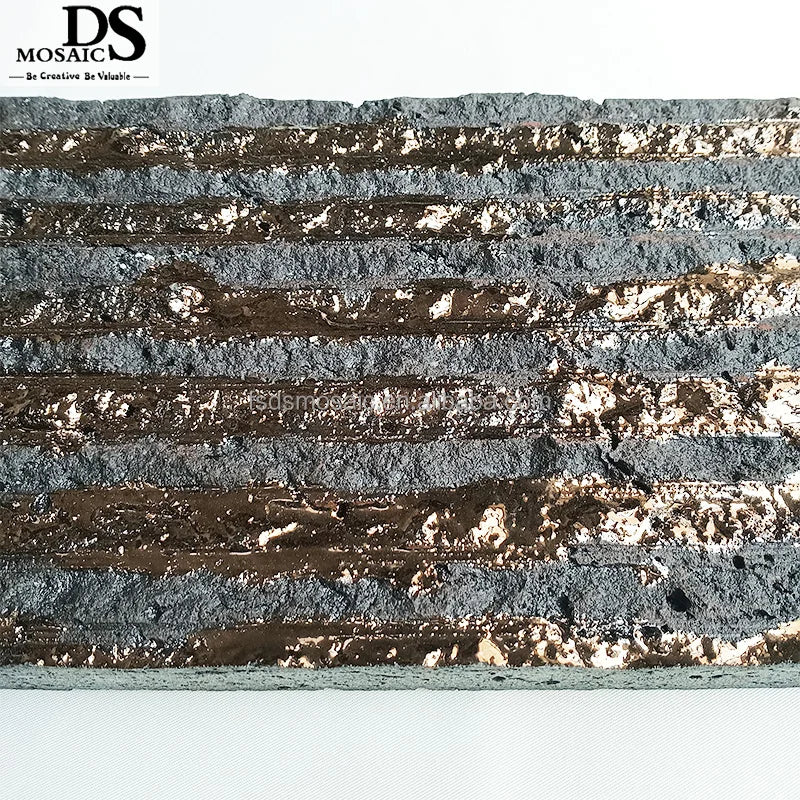 Hand Made Lava Stone Parquet Mosaic Floor Tiles 200*200MM with Graphic Design & 3D Model for Floor and Wall Use