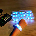 Remote Controlled LED Silicone Bracelets for Diwali Ramadan Valentine's Day & Thanksgiving Parties-Flashing Lights