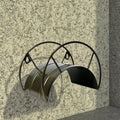 Wall Mount Garden Hose Holder Steel Decorative Heavy Duty Easily Holds 100feet Water Pipe Hose