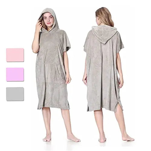 Quick Drying Adult Hooded Towel Microfiber Surf Beach for Summer Water Absorption OEKO-TEX Certified Customizable