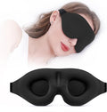 Custom Logo 3D Contoured Cup Sleep Eye Mask Concave Molded Night Sleep Mask with Shading Light for Men and Women