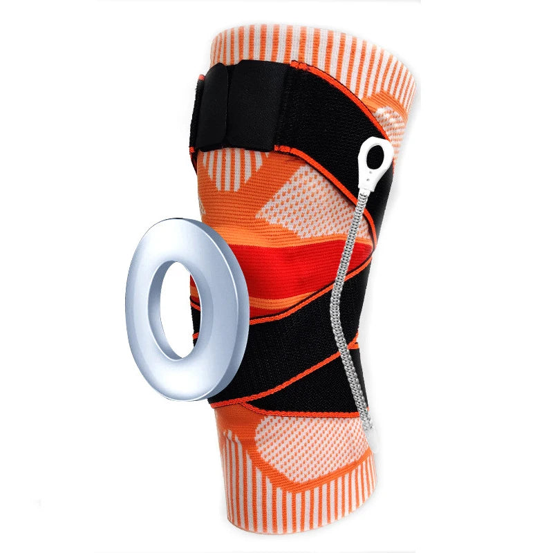 New Sports Silicone Spring Knitted Knee Pads Protective Equipment for Running & Basketball Elastic Knee & Elbow Pads