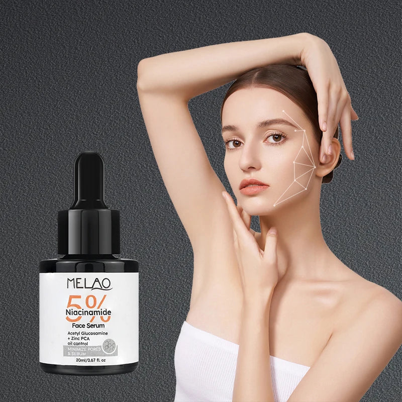 Natural Private Label 5% Niacinamide + Zinc PCA Face Serum for Women Skin Tone Oil Control Dark Spot Corrector Even Skin Facial Serum
