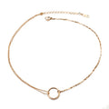 Factory Direct High Quality 18K Gold Womens Bridal Set Choker Necklaces Trendy Link Chain Hot Selling Stainless Steel Jewelry