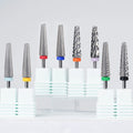 24mm 5 in 1 Cross Cut Carbide Super Long Nail Drill Bits Two-Way Electric Drills Accessories Manicure Bit Tool