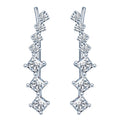 7 Zircorn Ear Cuff Earrings 925 Sterling Silver Ear Climber Women