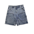 DENIMGUYS Custom Work Half Pants Men Baggy Double Knee Carpenter Denim Jeans Shorts Vintage Men's Jorts Summer Streetwear Shorts