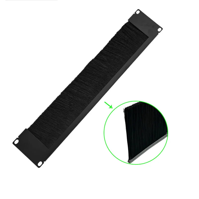19 Inch 2U Rack Blank Panel Industrial Brush OEM Customizable Cable Manager for Server Cabinets
