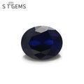 Factory Wholesale Oval Machine Cut Blue Nano Spinel Loose Stones