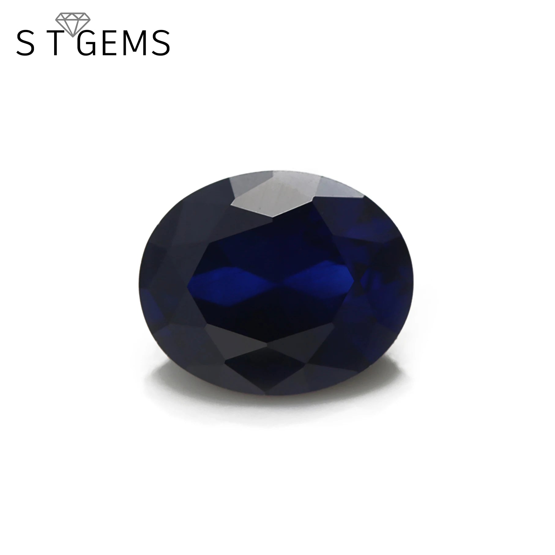 Factory Wholesale Oval Machine Cut Blue Nano Spinel Loose Stones