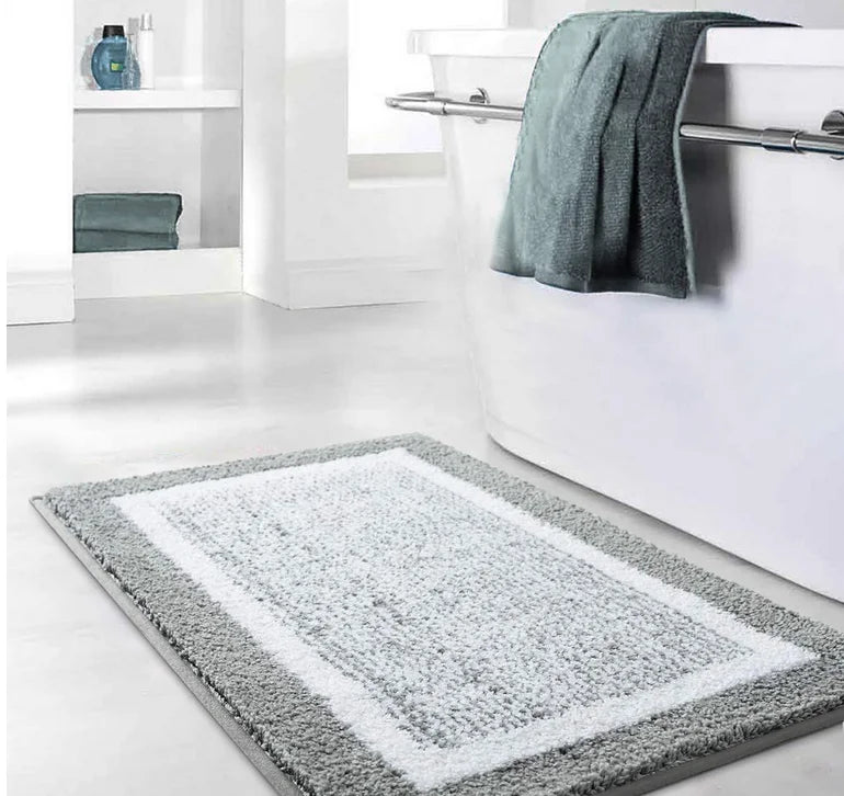 China Cheap 100% Polyester Microfibre Jacquard Floor Soft Bath Mat Bathroom Rugs