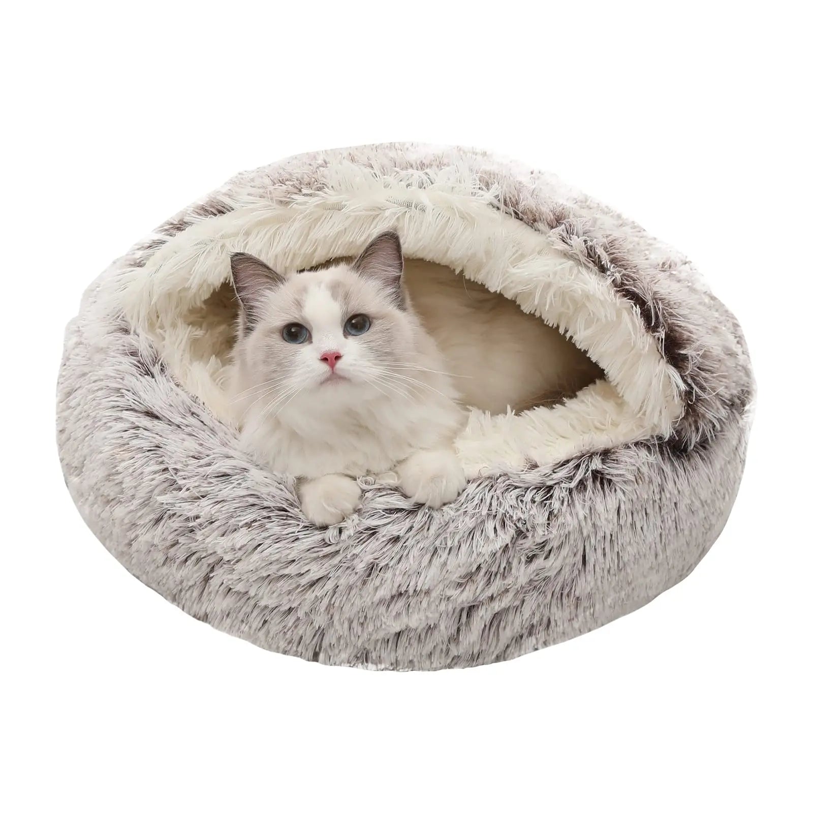 Pet Dog Bed All Seasons Paw Shape Long Plush Warm Cat Bed Cozy and Comfy Pet Cushion for Puppy Large Dog Bed Design Dog Products