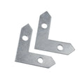 TS-K330 810 Aluminum Alloy Zinc Plated Photo Frame Bracket with 34*41mm Angle Support 2 Pcs Screw Hooks