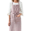 SunYue Adjustable Custom Logo Han Edition Workshop Garden Use Cotton Linen Apron With Pockets