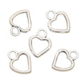 Lovely Heart 14x11MM Zinc Alloy Antique Silver Bronze Pendant Gold Plated Jewelry Accessory Making Charms