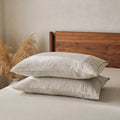 Custom Neutral Beige Pure Linen Bed Pillows Cover Wholesale Standard Housewife End Openning Natural Plain Cushion Case
