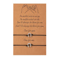 Wholesale 2 Pieces Set Horseshoe Bracelets Make a Wish String Horse Shoe for Friend and Couple Lovers Cuff Bracelet