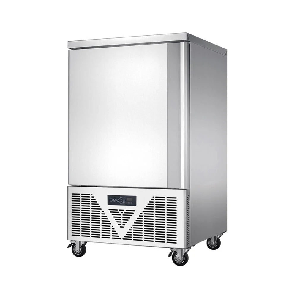 10 Pans Touch Panel Big Capacity Commercial Deep Freezers Refrigerator Chiller Industrial Stainless Steel Deluxe Chiller Cabinet
