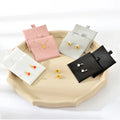Factory Direct Microfiber Jewelry Display Packing Cards Various Colors Custom Logo Necklace Earring Tags & Cards