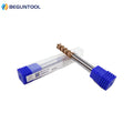 ZCC CT ODM/OEM Solid Tungsten Carbide End Mill HMX Series PVD/CVD Coated 55HRC Climb Milling Cutter